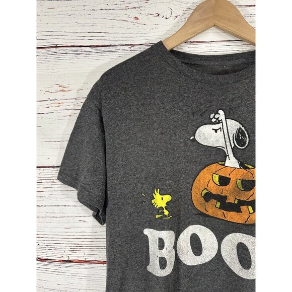 Halloween Peanuts Charlie Brown Snoopy Boo  Woodstock Pumpkin T-Shirt Medium - Picture 4 of 10